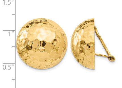 14K gold earrings, further view