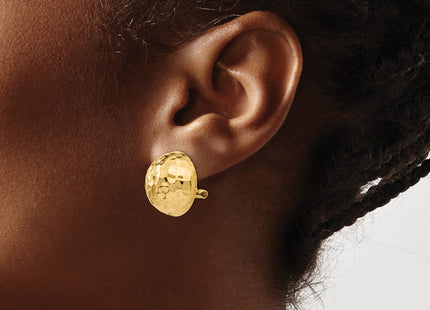 14K gold earrings, another view