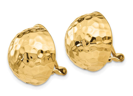 14K gold earrings, alternate view