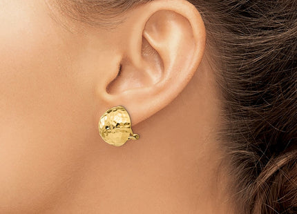14K gold earrings, another view