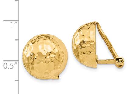 14k Yellow Gold Earrings Style H891 - Classique Jewelry Inc.