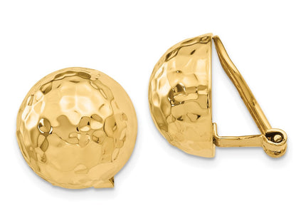 14k Yellow Gold Earrings Style H891 - Classique Jewelry Inc.