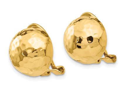14K gold earrings, alternate view
