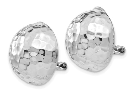 14k White Gold Earrings Style H893 - Classique Jewelry Inc.