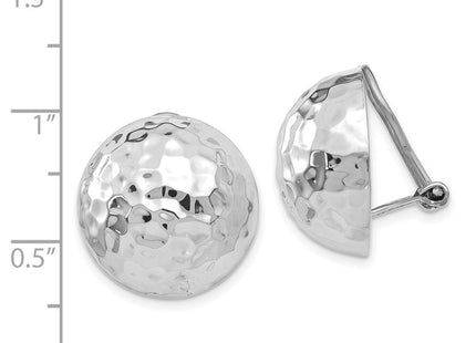 14k White Gold Earrings Style H893 - Classique Jewelry Inc.
