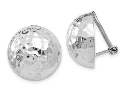 14k White Gold Earrings Style H893 - Classique Jewelry Inc.