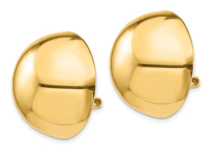 14K gold earrings, alternate view