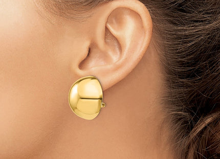 14K gold earrings, another view