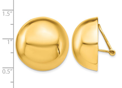 14K gold earrings, further view