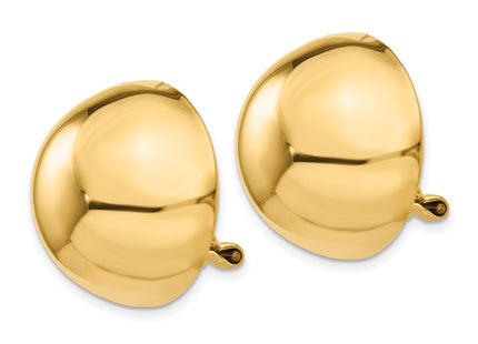 14K gold earrings, alternate view