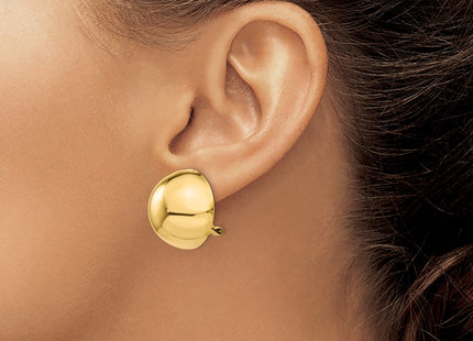 14K gold earrings, another view