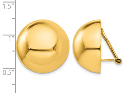 14K gold earrings, further view