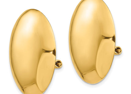 14k Omega Clip Polished Non-pierced Earrings (Style H911)