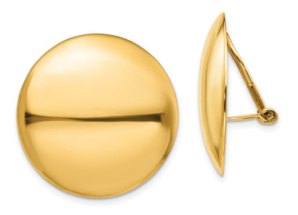 14k Yellow Gold Earrings Style H911 - Classique Jewelry Inc.