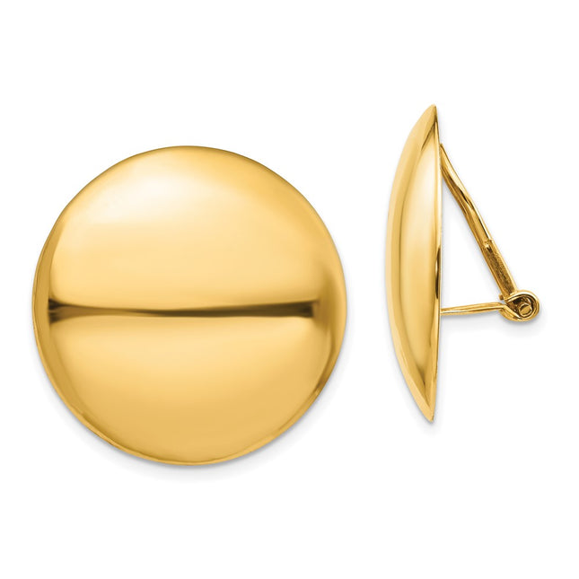 14k Yellow Gold Earrings Style H911 - Classique Jewelry Inc.