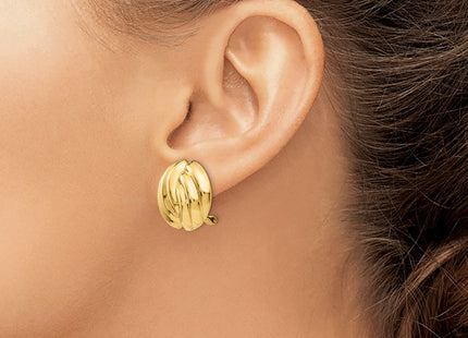 14K gold earrings, another view