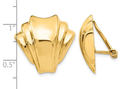 14K gold earrings, further view