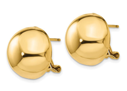 14K gold earrings, alternate view