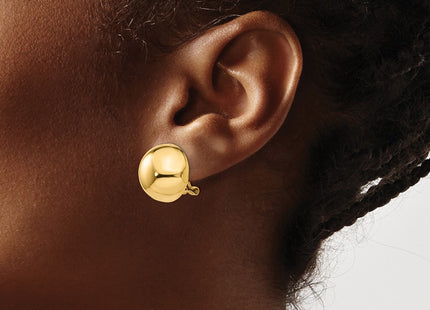14K gold earrings, another view