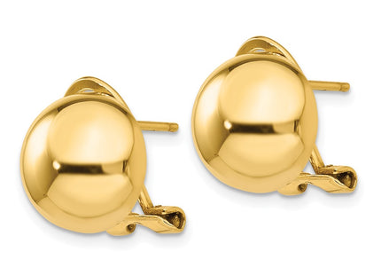 14K gold earrings, alternate view