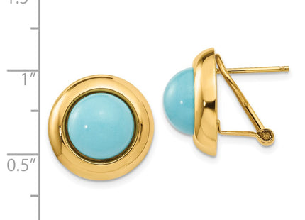 14k Yellow Gold Earrings Style H927 - Classique Jewelry Inc.