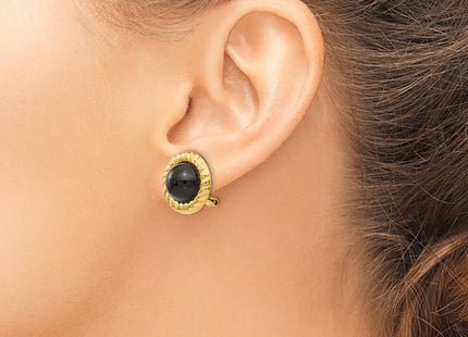 14k Yellow Gold Earrings Style H930 - Classique Jewelry Inc.