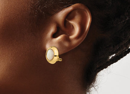 14k Yellow Gold Earrings Style H940 - Classique Jewelry Inc.