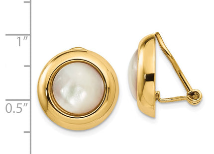 14k Yellow Gold Earrings Style H940 - Classique Jewelry Inc.