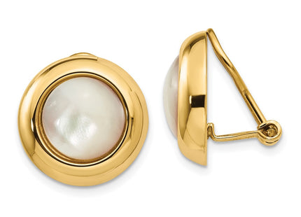 14k Yellow Gold Earrings Style H940 - Classique Jewelry Inc.