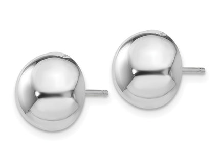 14K white gold earrings, alternate view