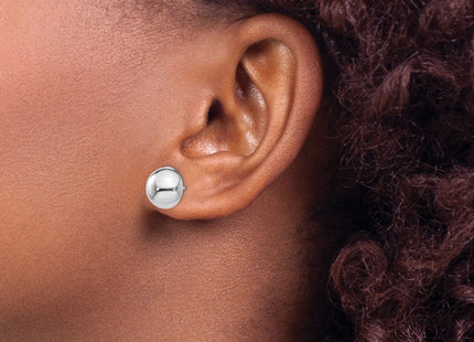 14K white gold earrings, another view