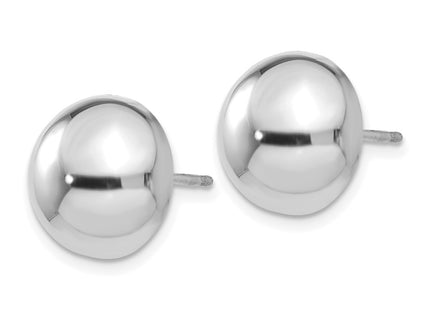 14K white gold earrings, alternate view