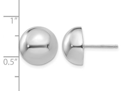 14K white gold earrings, further view
