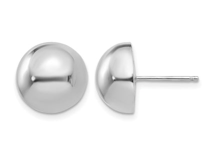 14K white gold earrings