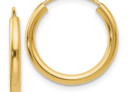 14k Yellow Gold Earrings Style H978 - Classique Jewelry Inc.