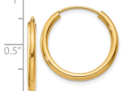 14k Yellow Gold Earrings Style H979 - Classique Jewelry Inc.