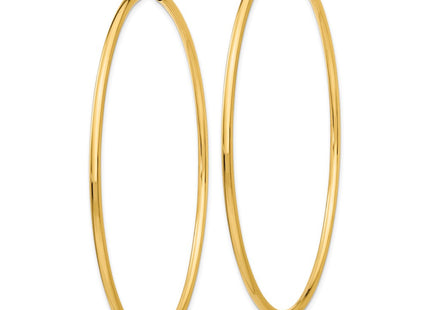 14k Yellow Gold Earrings Style H988 - Classique Jewelry Inc.
