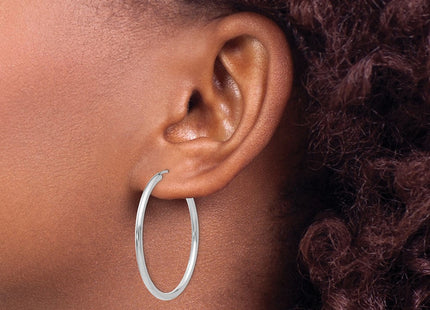 14k White Gold Earrings Style H994 - Classique Jewelry Inc.