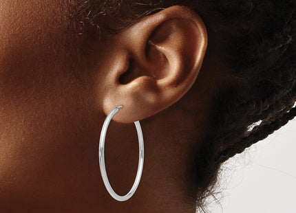 14k White Gold Earrings Style H995 - Classique Jewelry Inc.