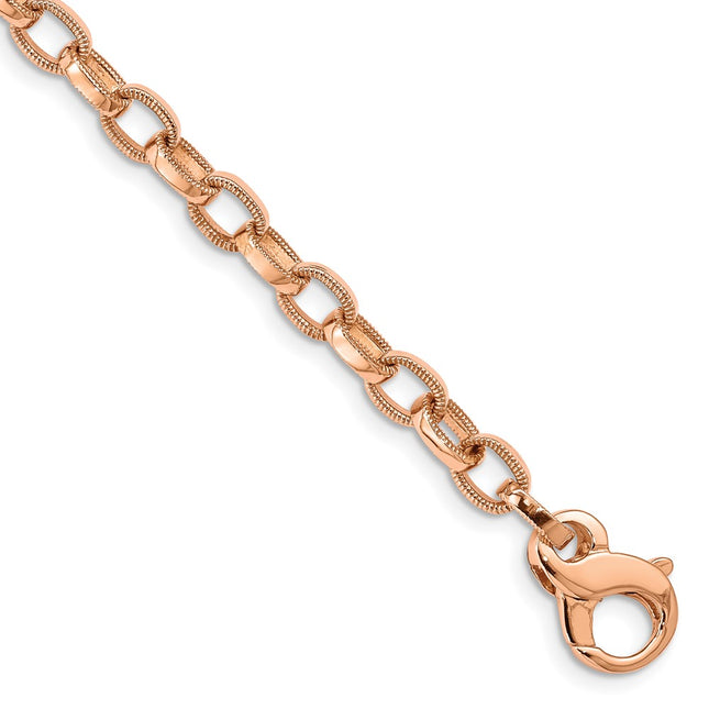 14k Rose Gold Bracelets Style HL319 - Classique Jewelry Inc.