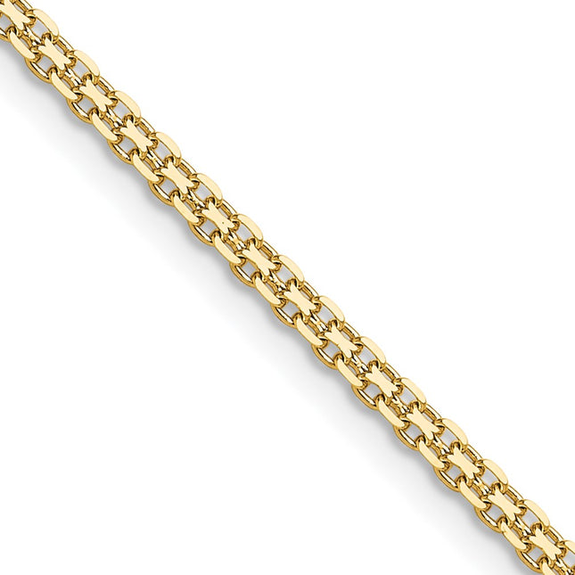 14k Lightweight Flat Bismark Chain