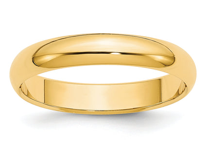 Sterling Silver/Gold Plated Half Round Band