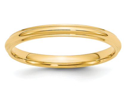14K yellow gold wedding band, additional view