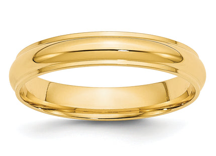 14K yellow gold wedding band, another view