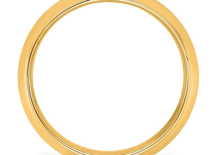 14K yellow gold wedding band, alternate view
