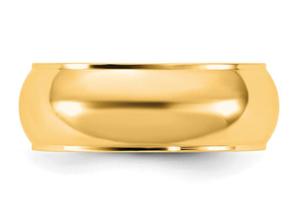 14K yellow gold wedding band, another view