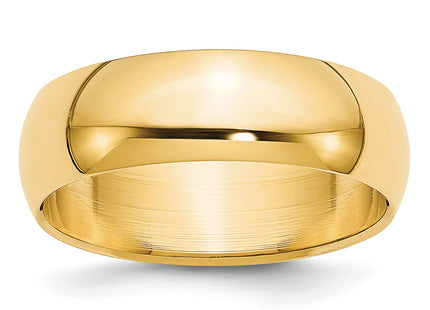 14K yellow gold band, further view