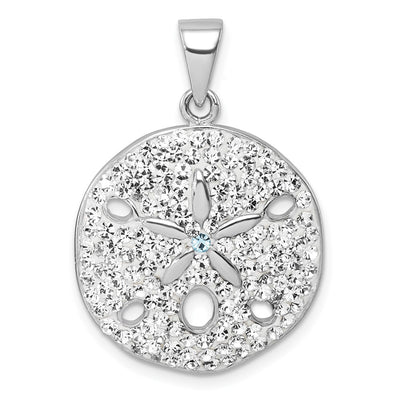 Sterling silver crystal pendant