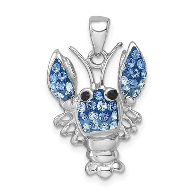 Sterling silver crystal pendant