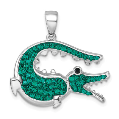 Sterling silver crystal pendant